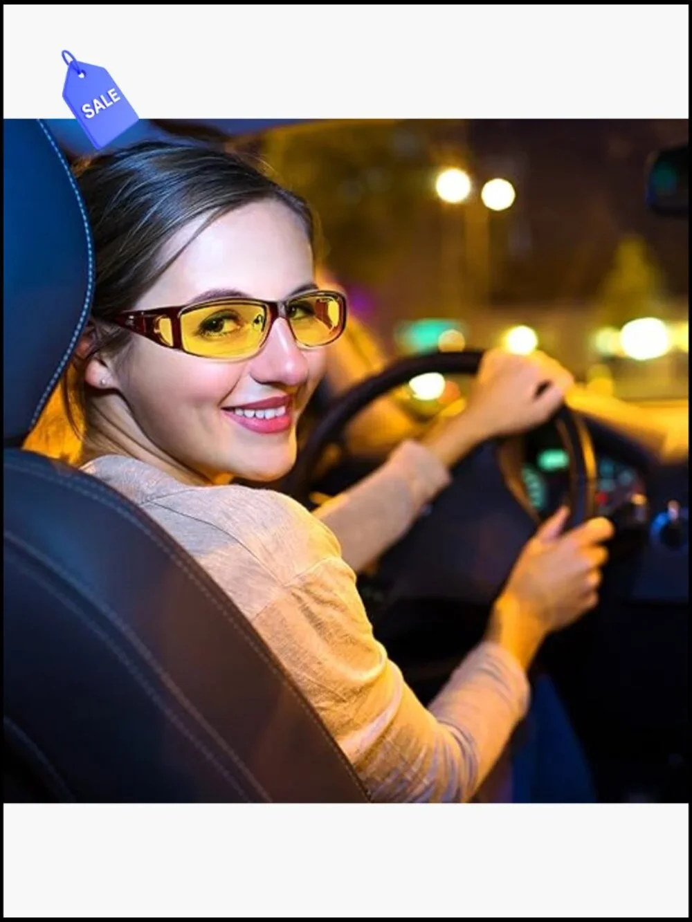 Night Driving Glasses Fit Over Eyeglasses, Polarized Anti Glare Wrap Around